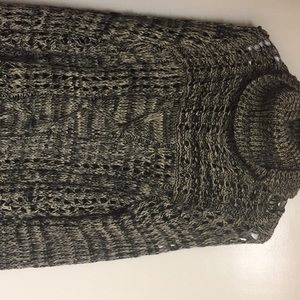 Tan and black knitted sweater